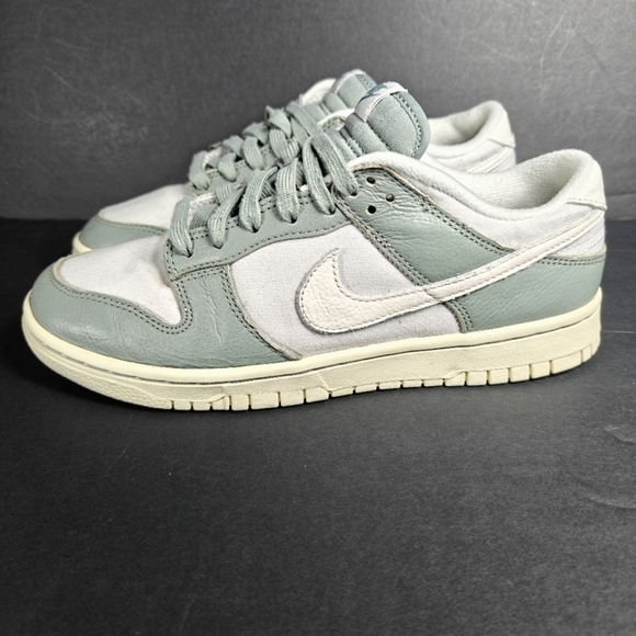 Nike Dunk Low PRM Mica Retro Green Sage Ivory White Shoes Men's Sneakers Size 8